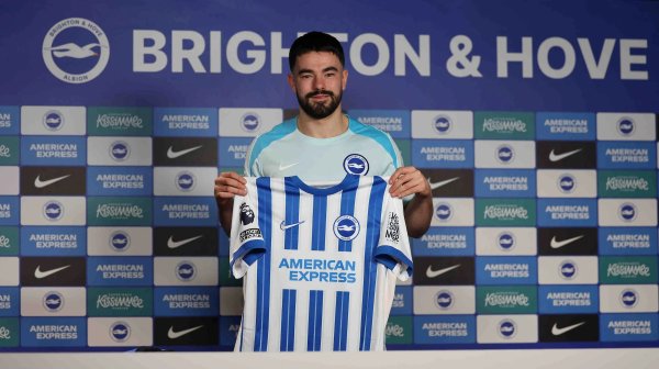 TA：23岁布莱顿后卫埃兰-卡欣将租出加盟伯明翰，为期一个赛季