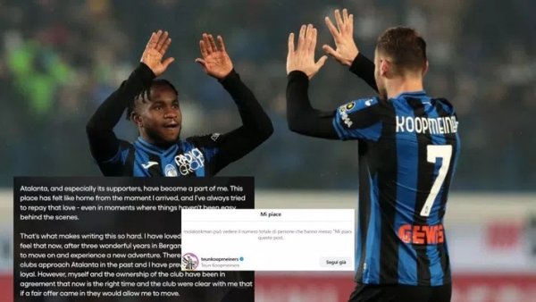 仁至义尽？客岁闹转会离开亚特兰大的库普梅纳斯给卢克曼贴文点赞