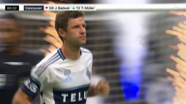 二娃来了！35岁穆勒第60分钟替补登场，献技新东家首秀