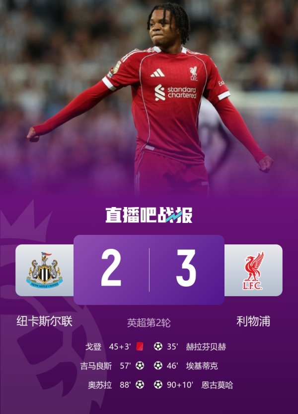 纽卡vs利物浦比赛净技术占比40.8%，2010年2月后英超最低