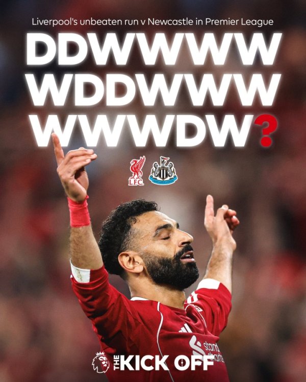 三分稳了？利物浦英超对阵纽卡网络17场不败，战绩12胜5平