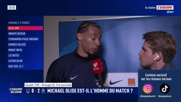 埃基蒂克: 代表法国出战的嗅觉是自重, 莫得其他词语能形容