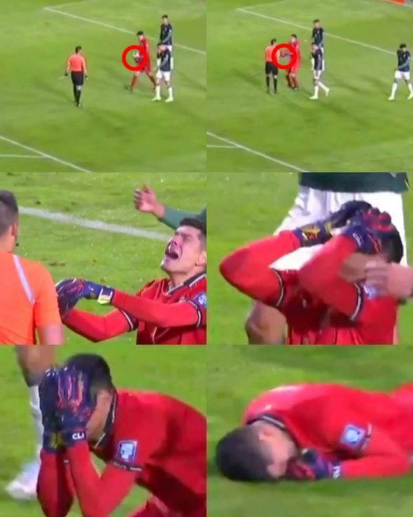 跪地哀哭！玻利维亚38岁老门将效用15年有望进宇宙杯，响哨后哀哭