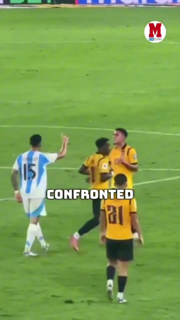 互怼！冈萨雷斯指向寰球杯冠军徽章，派斯以1-0手势回复