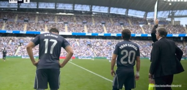 全力驻防！10东谈主皇马换下维尼修斯 塞巴略斯，换上加西亚 阿森西奥