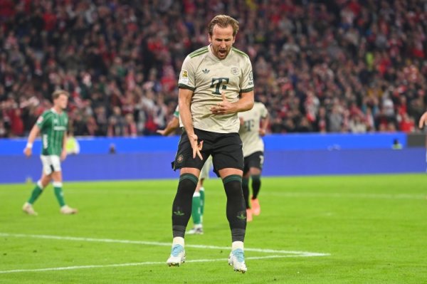 势弗成挡，凯恩本赛季两场欧冠均完成梅开二度