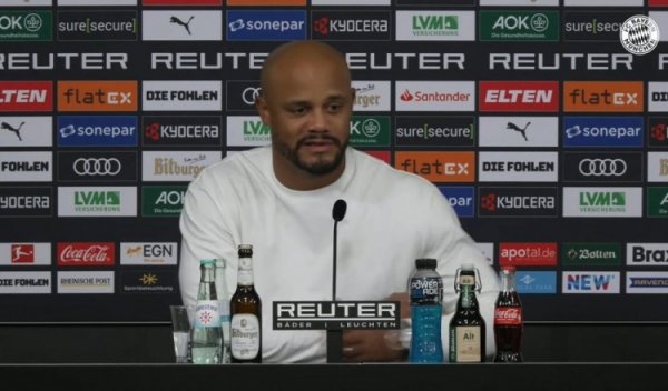 孔帕尼：13连胜很棒但咱们不可变得骄矜 换下于帕因他已身背黄牌