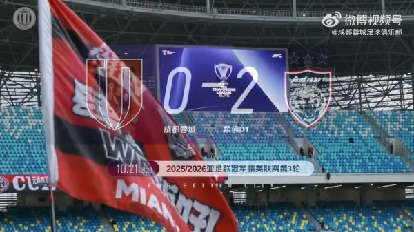 2025/26亚冠精英联赛第3轮——成王人蓉城0-2柔佛DT
