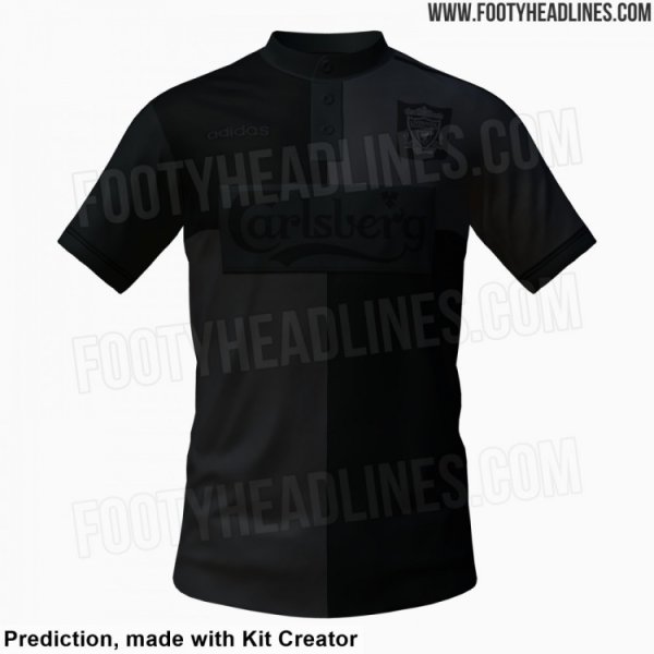 利物浦将发布“全黑”复刻球衣，致敬1995-96赛季客场球衣