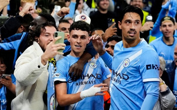 4: 1! 哈兰德5连斩, 创下欧冠新记录, 福登双响能干, 曼城大捷多特