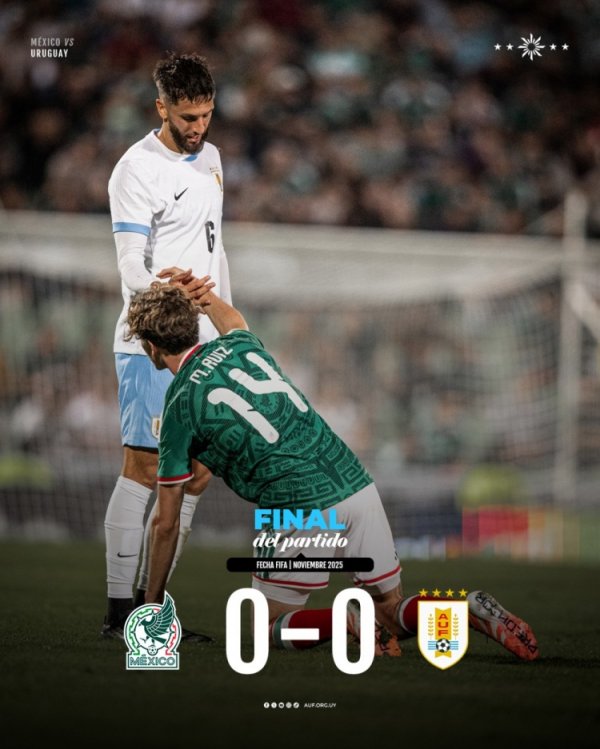 捏手言和！友谊赛墨西哥0-0战平乌拉圭，墨西哥射门10比3占优